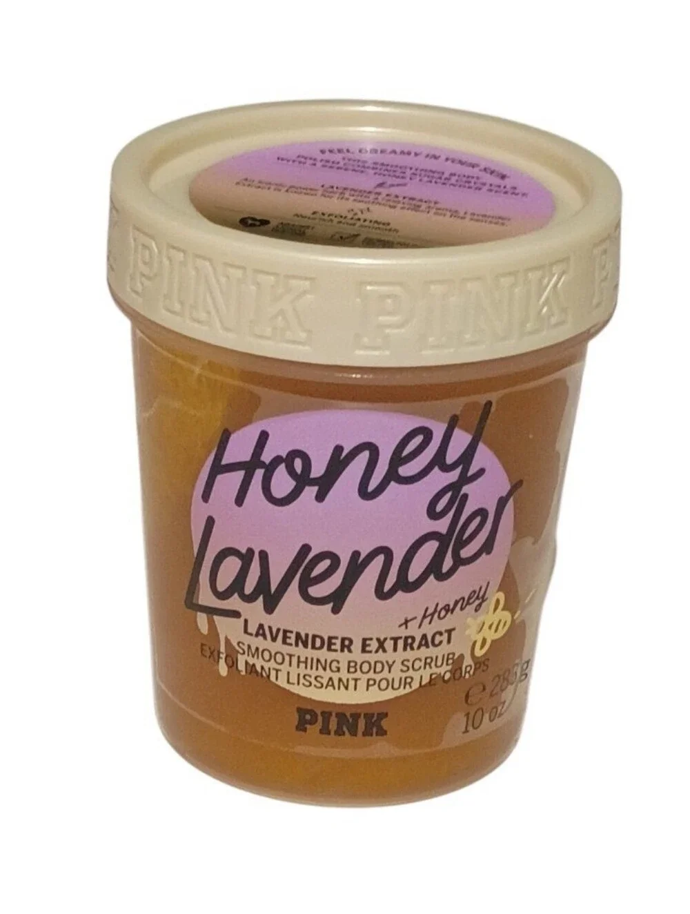 VS PINK Limited Edition Honey Lavender Smoothing Body Scrub Wash 10 Oz NEW